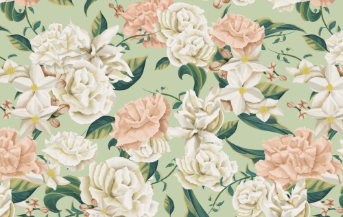 Estampado floral de rosas